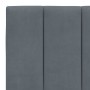 Cama con colchón terciopelo gris oscuro 200x200 cm