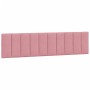 Cama con colchón terciopelo rosa 200x200 cm