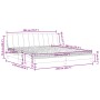 Cama con colchón terciopelo rosa 200x200 cm