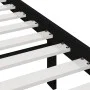 Solid black pine wood bed frame 100x200 cm by vidaXL, Beds and slatted bases - Ref: Foro24-3101017, Price: 132,10 €, Discount: %