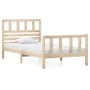 Bettgestell aus Massivholz 90x200 cm von vidaXL, Betten und Lattenroste - Ref: Foro24-3101138, Preis: 96,93 €, Rabatt: %