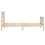 Bettgestell aus Massivholz 90x200 cm von vidaXL, Betten und Lattenroste - Ref: Foro24-3101138, Preis: 96,93 €, Rabatt: %