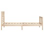 Estructura de cama madera maciza 90x200 cm de vidaXL, Camas y somieres - Ref: Foro24-3101138, Precio: 98,09 €, Descuento: %