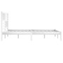 Estructura de cama madera maciza de pino blanca 200x200 cm de vidaXL, Camas y somieres - Ref: Foro24-3101044, Precio: 162,15 ...