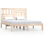 Solid pine wood bed frame 120x190 cm by vidaXL, Beds and slatted bases - Ref: Foro24-3100993, Price: 126,41 €, Discount: %