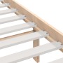 Kleines Doppelbettgestell aus Massivholz 135x190 cm von vidaXL, Betten und Lattenroste - Ref: Foro24-3101063, Preis: 142,45 €...