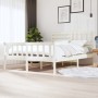 Weißer Massivholzbettrahmen 160x200 cm von vidaXL, Betten und Lattenroste - Ref: Foro24-3101164, Preis: 165,77 €, Rabatt: %