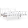 Weißer Massivholzbettrahmen 200x200 cm von vidaXL, Betten und Lattenroste - Ref: Foro24-3100979, Preis: 151,83 €, Rabatt: %