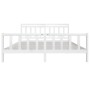 Estructura de cama de madera maciza blanca 200x200 cm de vidaXL, Camas y somieres - Ref: Foro24-3100979, Precio: 151,75 €, De...