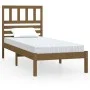 Estructura de cama madera maciza pino marrón miel 100x200 cm de vidaXL, Camas y somieres - Ref: Foro24-3101016, Precio: 107,0...