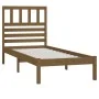 Estructura de cama madera maciza pino marrón miel 100x200 cm de vidaXL, Camas y somieres - Ref: Foro24-3101016, Precio: 107,0...
