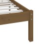 Solid pine wood bed frame honey brown 100x200 cm by vidaXL, Beds and slatted bases - Ref: Foro24-3101016, Price: 108,52 €, Di...