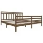 Honey brown solid wood bed frame 200x200 cm by vidaXL, Beds and slatted bases - Ref: Foro24-3100677, Price: 166,13 €, Discoun...