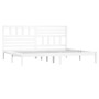 Estructura de cama de madera maciza blanca 180x200 cm de vidaXL, Camas y somieres - Ref: Foro24-3101039, Precio: 165,48 €, De...