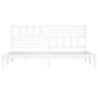 Weißer Massivholzbettrahmen 180x200 cm von vidaXL, Betten und Lattenroste - Ref: Foro24-3101039, Preis: 165,56 €, Rabatt: %