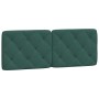 Cama con colchón terciopelo verde oscuro 120x200 cm