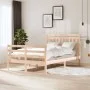 Solid wood bed frame 120x200 cm by vidaXL, Beds and slatted bases - Ref: Foro24-3100649, Price: 112,15 €, Discount: %