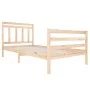 Solid wood bed frame 120x200 cm by vidaXL, Beds and slatted bases - Ref: Foro24-3100649, Price: 112,15 €, Discount: %