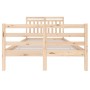 Solid wood bed frame 120x200 cm by vidaXL, Beds and slatted bases - Ref: Foro24-3100649, Price: 113,50 €, Discount: %