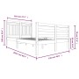 Solid wood bed frame 120x200 cm by vidaXL, Beds and slatted bases - Ref: Foro24-3100649, Price: 113,50 €, Discount: %