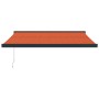 Toldo retráctil aluminio y tela naranja y marrón 3x2,5 m von vidaXL, Markisen - Ref: Foro24-3154566, Preis: 414,82 €, Rabatt: %