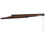 Toldo retráctil aluminio y tela naranja y marrón 3x2,5 m von vidaXL, Markisen - Ref: Foro24-3154566, Preis: 414,82 €, Rabatt: %