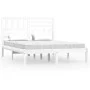 Solid white pine wood bed frame 160x200 cm by vidaXL, Beds and slatted bases - Ref: Foro24-3101034, Price: 145,97 €, Discount: %