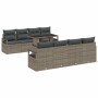Conjunto de sofá de jardín 7 pcs Gris 100 x 55 x 73 cm