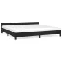 Estructura de cama con cabecero de terciopelo negro 200x200 cm de vidaXL, Camas y somieres - Ref: Foro24-347593, Precio: 130,...