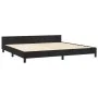 Estructura de cama con cabecero de terciopelo negro 200x200 cm de vidaXL, Camas y somieres - Ref: Foro24-347593, Precio: 130,...