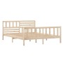 Solid wood bed frame 120x200 cm by vidaXL, Beds and slatted bases - Ref: Foro24-3101148, Price: 130,29 €, Discount: %