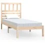 Solid pine wood bed frame 90x200 cm by vidaXL, Beds and slatted bases - Ref: Foro24-3101008, Price: 88,84 €, Discount: %