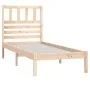 Solid pine wood bed frame 90x200 cm by vidaXL, Beds and slatted bases - Ref: Foro24-3101008, Price: 88,84 €, Discount: %