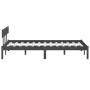 Small double bed frame solid gray wood 120x190 cm by vidaXL, Beds and slatted bases - Ref: Foro24-810119, Price: 131,22 €, Di...