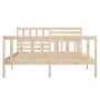 Small solid wood double bed frame 120x190 cm by vidaXL, Beds and slatted bases - Ref: Foro24-3101123, Price: 128,45 €, Discou...