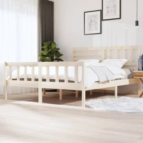 Super king solid wood bed frame 180x200 cm by vidaXL, Beds and slatted bases - Ref: Foro24-3101168, Price: 160,66 €, Discount: %