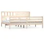 Estructura de cama de madera maciza super king 180x200 cm de vidaXL, Camas y somieres - Ref: Foro24-3101103, Precio: 162,95 €...