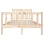 Small solid wood double bed frame 120x190 cm by vidaXL, Beds and slatted bases - Ref: Foro24-3100689, Price: 112,05 €, Discou...