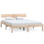 Solid wood bed frame 120x190 cm by vidaXL, Beds and slatted bases - Ref: Foro24-810117, Price: 107,64 €, Discount: %