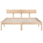 Solid wood bed frame 120x190 cm by vidaXL, Beds and slatted bases - Ref: Foro24-810117, Price: 107,64 €, Discount: %