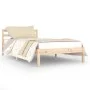 Solid pine wood bed frame 100x200 cm by vidaXL, Beds and slatted bases - Ref: Foro24-810420, Price: 79,16 €, Discount: %
