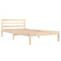 Estructura de cama madera maciza de pino 100x200 cm de vidaXL, Camas y somieres - Ref: Foro24-810420, Precio: 80,32 €, Descue...