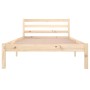 Estructura de cama madera maciza de pino 100x200 cm de vidaXL, Camas y somieres - Ref: Foro24-810420, Precio: 80,32 €, Descue...
