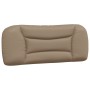 Cama con colchón cuero sintético capuchino 100x200 cm
