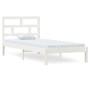 Solid white pine wood bed frame 90x200 cm by vidaXL, Beds and slatted bases - Ref: Foro24-3101204, Price: 97,61 €, Discount: %