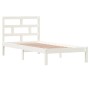 Solid white pine wood bed frame 90x200 cm by vidaXL, Beds and slatted bases - Ref: Foro24-3101204, Price: 97,61 €, Discount: %