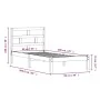 Estructura de cama madera maciza de pino blanco 90x200 cm de vidaXL, Camas y somieres - Ref: Foro24-3101204, Precio: 100,48 €...