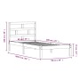 Solid white pine wood bed frame 90x200 cm by vidaXL, Beds and slatted bases - Ref: Foro24-3101204, Price: 97,61 €, Discount: %