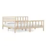 Estructura de cama de madera maciza 200x200 cm de vidaXL, Camas y somieres - Ref: Foro24-3101173, Precio: 158,09 €, Descuento: %