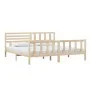Estructura de cama de madera maciza 200x200 cm de vidaXL, Camas y somieres - Ref: Foro24-3101173, Precio: 158,09 €, Descuento: %